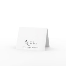 Simple Amour et Remerciements Ampersand Mariage Re