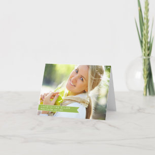 Carte de remerciements simple de graduation au rub