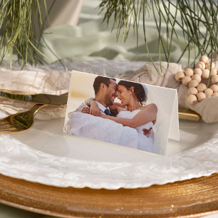 Carte De Remerciements Simple minimaliste Mariage photo Sage