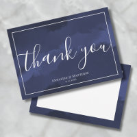 Simple Moderne Élégant Mariage Bleu Marine