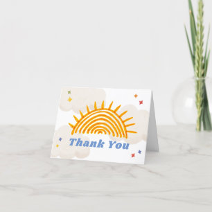 Carte De Remerciements Simple Voici Le Baby shower Son Sunshine