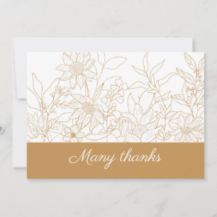 Carte de remerciements sincères