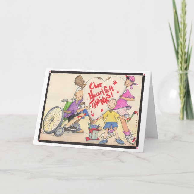 Carte de remerciements sincères (Devant)