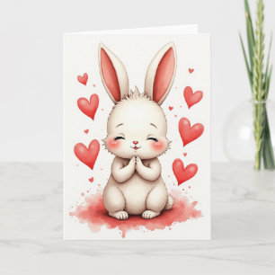 Carte de remerciements sincères Fluffy Friend