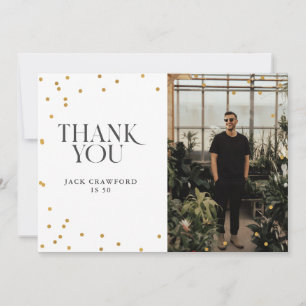 Carte De Remerciements Sip sip honore moderne élégant anniversaire fête