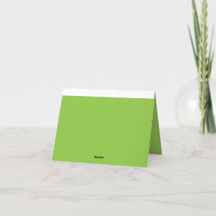 Carte De Remerciements Site Web avec un Arrière - plan vert et une fronti