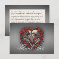Skeletons sombres gothiques et Mariage de coeur Ro