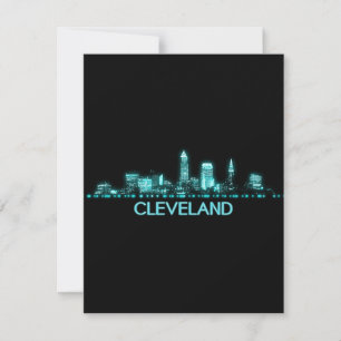 Carte De Remerciements Skyline Cleveland