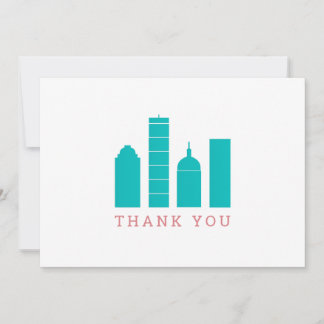 Carte de remerciements Skyline de Boston