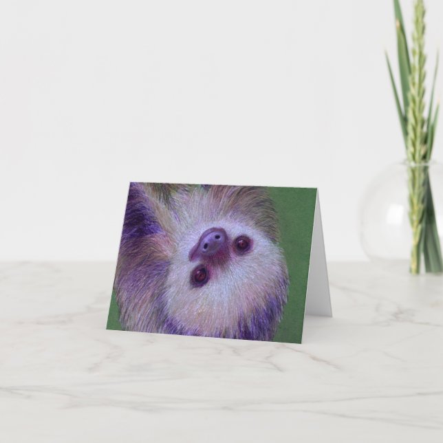 Carte De Remerciements Sloth (Devant)