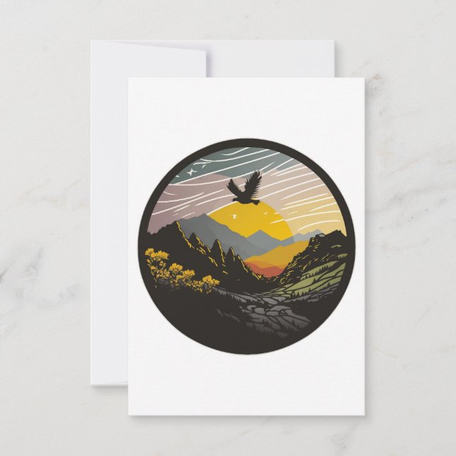 Carte De Remerciements Snowdonia (Devant)
