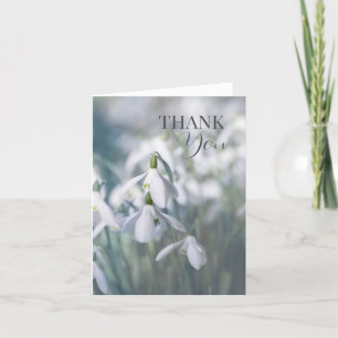Carte De Remerciements Snowdrops