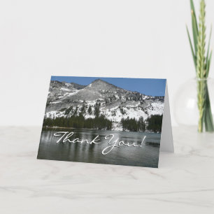 Carte De Remerciements Snowy Tenaya Lake Yosemite National Park Photo