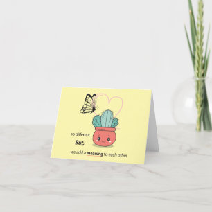 Carte De Remerciements So Different, Parfait Ensemble - mignon couple d'a