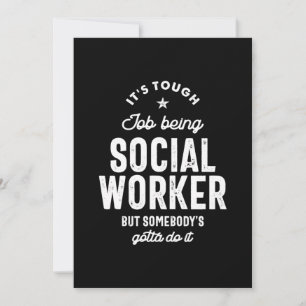 Carte De Remerciements Social Worker Job Title Cadeau