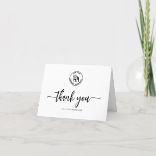 Carte De Remerciements Société de logo d'entreprise Clients Personnalisés