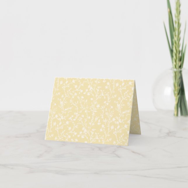 Carte De Remerciements Soft Meadow Neutral - Crème au beurre (Devant)