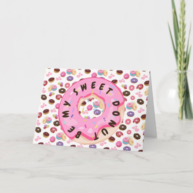 Carte De Remerciements Sois mes beignets sucrés (Devant)
