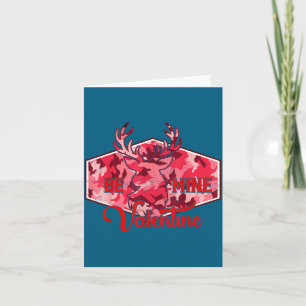 Carte De Remerciements Sois Mienne Saint-Valentin Nk Camo Buck Cerf Chass