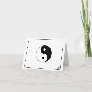 Carte De Remerciements SOLDE - Yin et Yang Blank