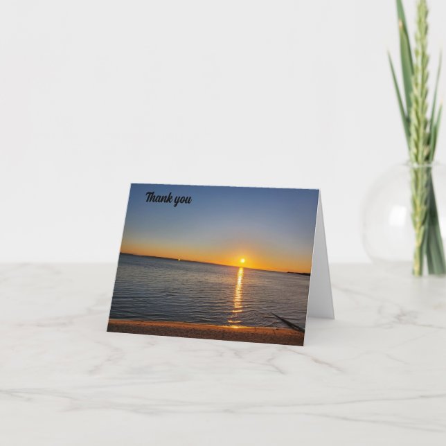 Carte De Remerciements Soleil (Devant)