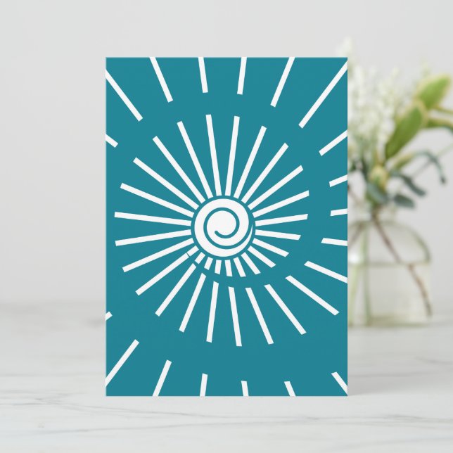 Carte De Remerciements Soleil 11 (Debout devant)