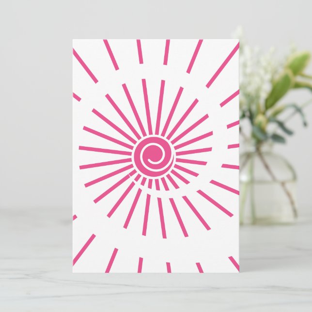 Carte De Remerciements Soleil 15 (Debout devant)