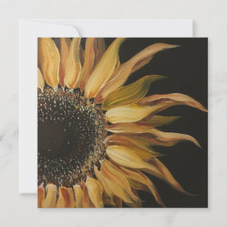 Carte De Remerciements soleil jaune clair