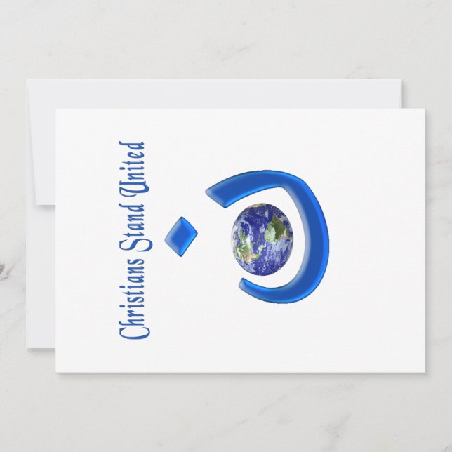 Carte De Remerciements Solidarité chrétienne (Devant)