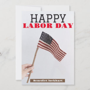 Carte De Remerciements Solidarité Travailleur Unité Fête du Travail avec