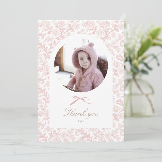 Carte De Remerciements Some Bunny Birthday Photo (Debout devant)