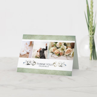 Carte De Remerciements Something Olive Custom Wedding Thank You Cards