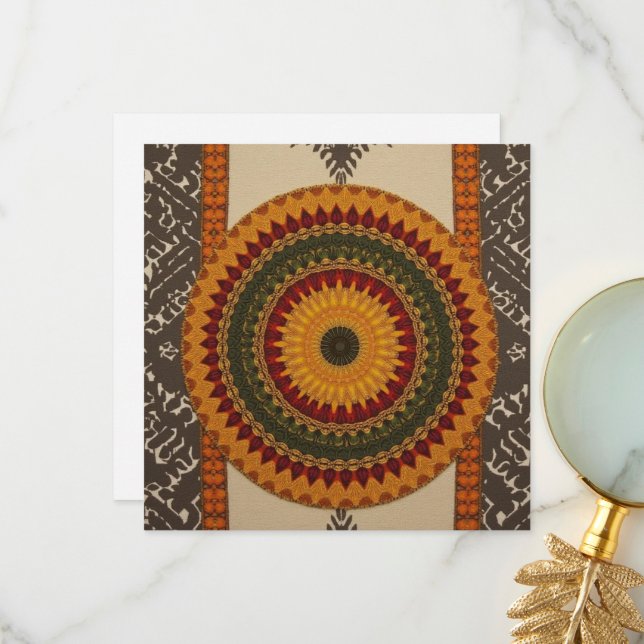 Carte De Remerciements Sophisticated Luxury African Caribbean Asian   (Devant/Arrière en situation)