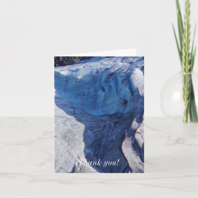 Carte De Remerciements Sortir Vagues Glacier (Devant)