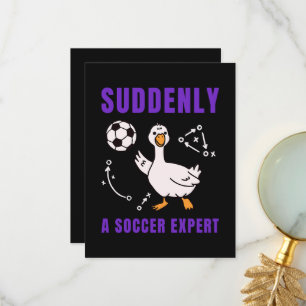Carte De Remerciements Soudain un expert de football
