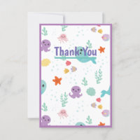 Sous la mer Poisson Baby shower pourpre