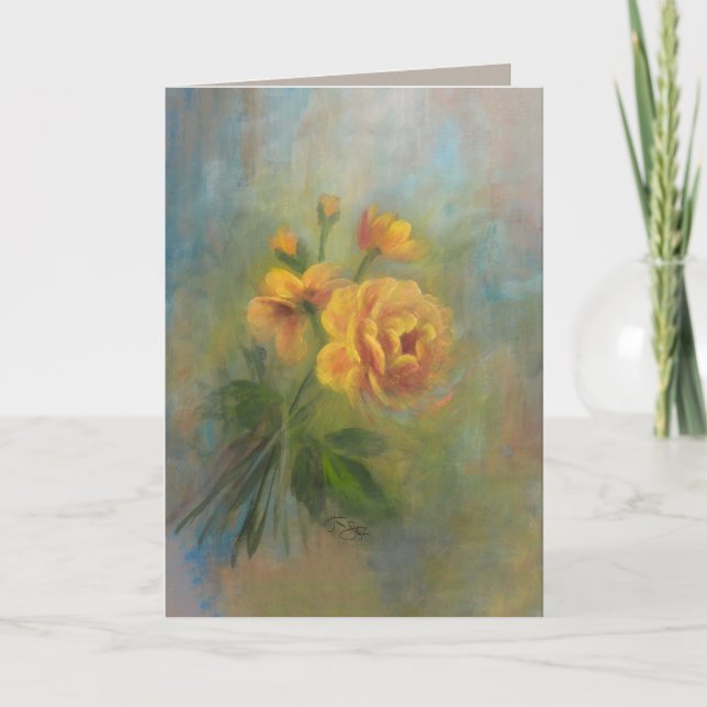 Carte De Remerciements Souvenirs d'or (Devant)