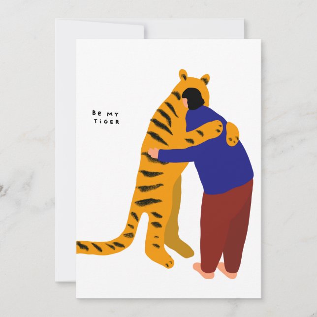 Carte De Remerciements Soyez mon tigre (Devant)