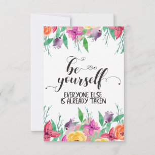 Carte De Remerciements Soyez vous toujours croire en vous citez