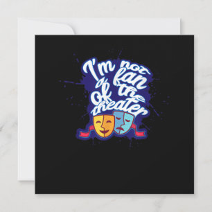 Carte De Remerciements Spectacle de théâtre acteur par intérim