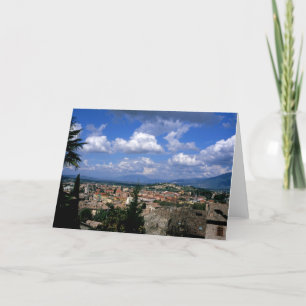 Carte De Remerciements Spoleto Ombrie Italie