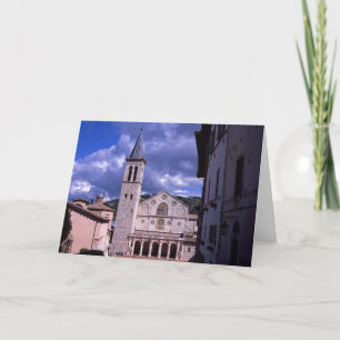 Carte De Remerciements Spoleto Ombrie Italie