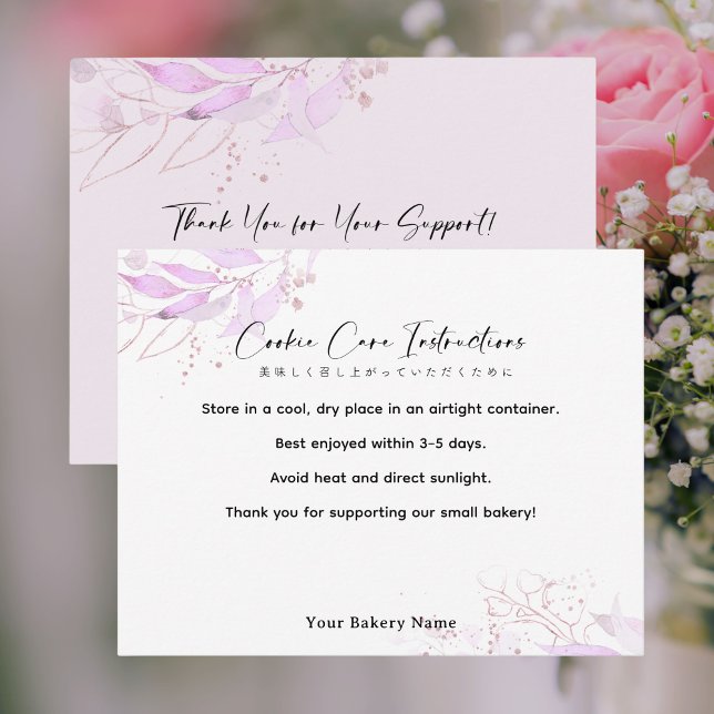 Carte De Remerciements Spring Botanical Farmers Market Cookie Care (Créateur téléchargé)