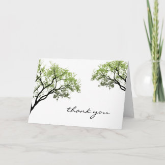 Carte De Remerciements Spring Trees Thank You