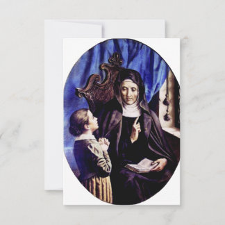 Carte De Remerciements St. Angela Merici Architect of the Soul Holy Card