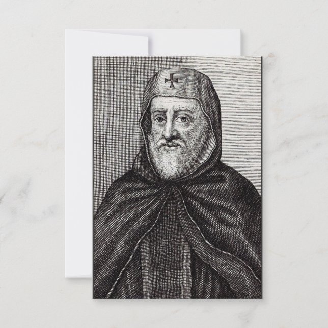 Carte De Remerciements St Ephrem le Syrien Enseignant la Repentance Art (Devant)