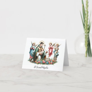 Carte De Remerciements St. Gerard Majella - Patron Saint de TTC