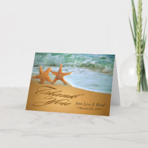 Carte De Remerciements Starfish Couple Thank You