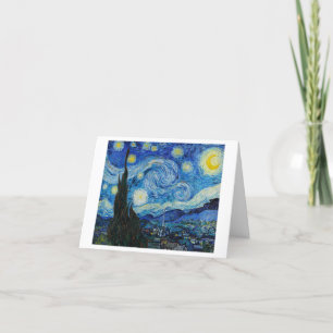Carte De Remerciements Starry Night by Vincent Van Gogh Note Card