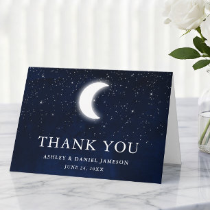 Carte De Remerciements Stars célestes Mariage Sky Moon Pold